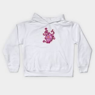 crazy pink chrysanthemum flower Kids Hoodie